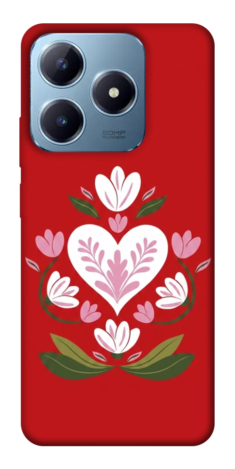 Чехол Квітуче серце для Realme C63 4G