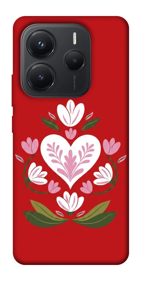 Чехол Квітуче серце для Xiaomi Redmi Note 14 5G