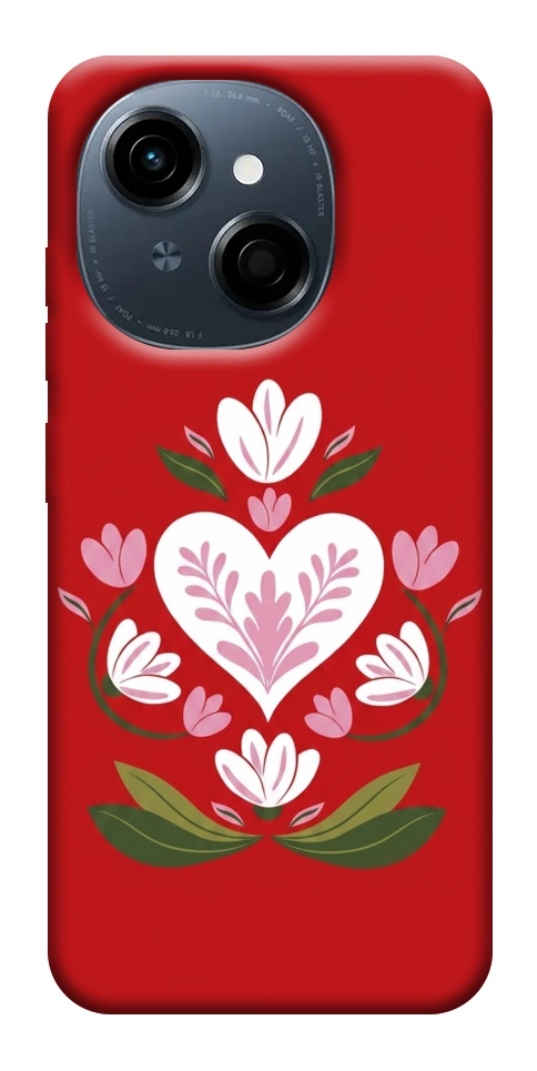 Чохол Квітуче серце для TECNO Spark Go 1 (KL4)