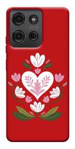 Чохол Квітуче серце для Motorola Moto G75 5G