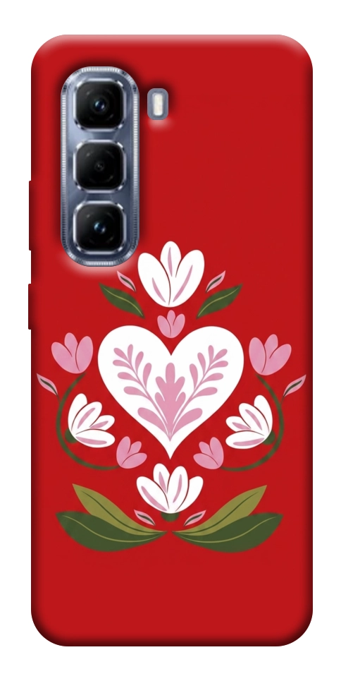 Чехол Квітуче серце для Infinix Hot 50 Pro
