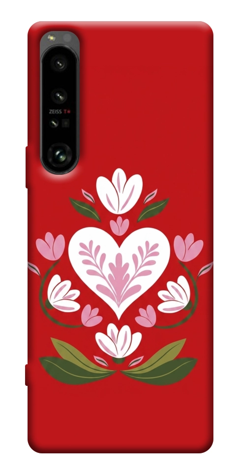 Чехол Квітуче серце для Sony Xperia 1 IV