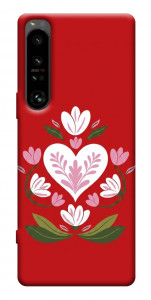 Чехол Квітуче серце для Sony Xperia 1 IV