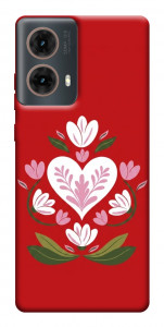 Чохол Квітуче серце для Motorola Moto G85