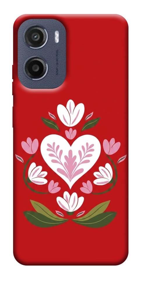 Чехол Квітуче серце для Motorola Moto G05