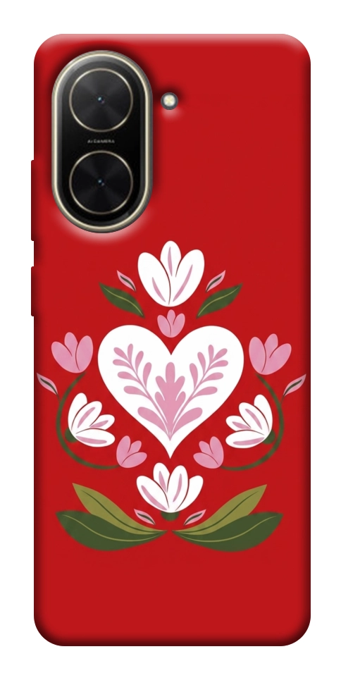 Чехол Квітуче серце для Xiaomi Poco C71
