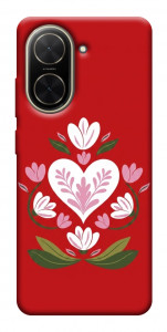 Чехол Квітуче серце для Xiaomi Poco C71