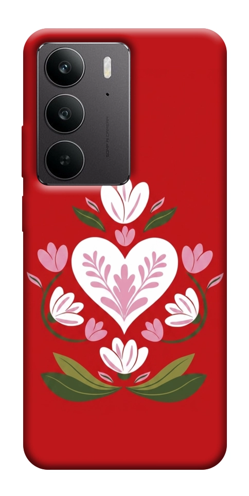 Чехол Квітуче серце для Realme C75