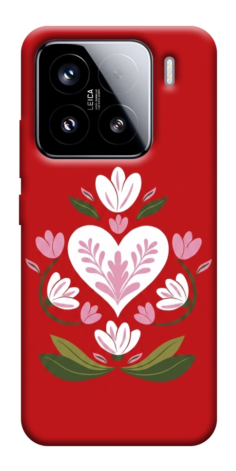 Чохол Квітуче серце для Xiaomi 15