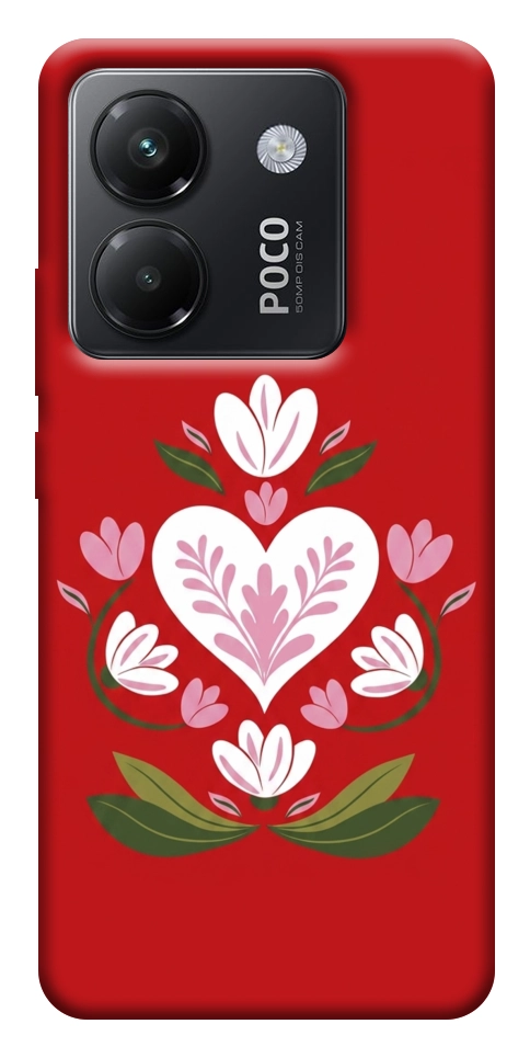 Чехол Квітуче серце для Xiaomi Poco M7 Pro 5G