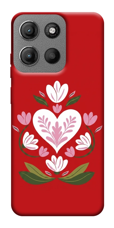 Чохол Квітуче серце для Motorola Moto G15 4G