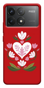 Чехол Квітуче серце для Xiaomi Poco F6 Pro