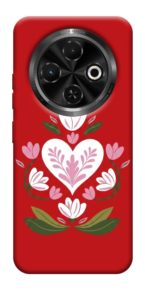 Чохол Квітуче серце для TECNO Spark 30C (KL5n)
