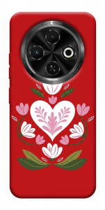 Чехол Квітуче серце для TECNO Spark 30C (KL5n)