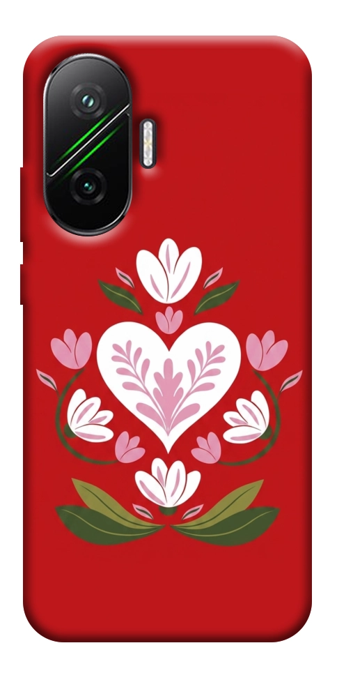 Чехол Квітуче серце для Xiaomi Poco F7