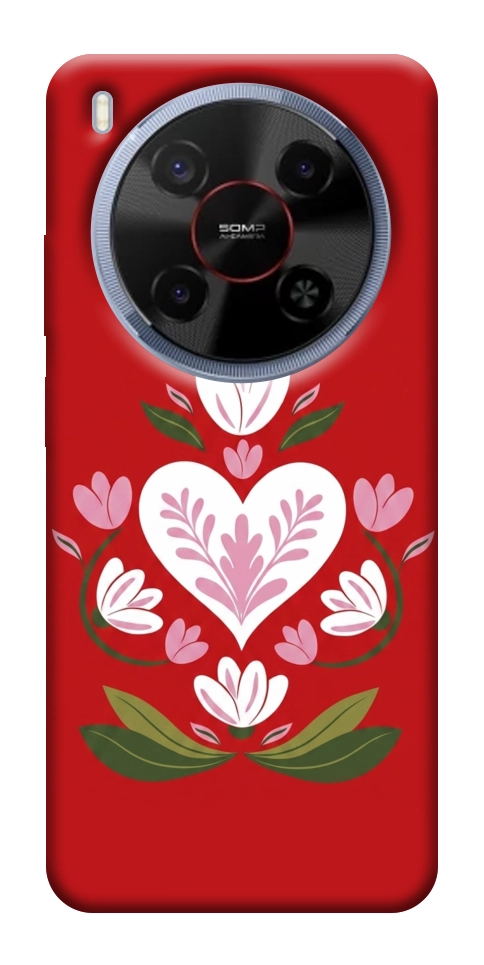 Чехол Квітуче серце для ZTE Nubia V70 Max