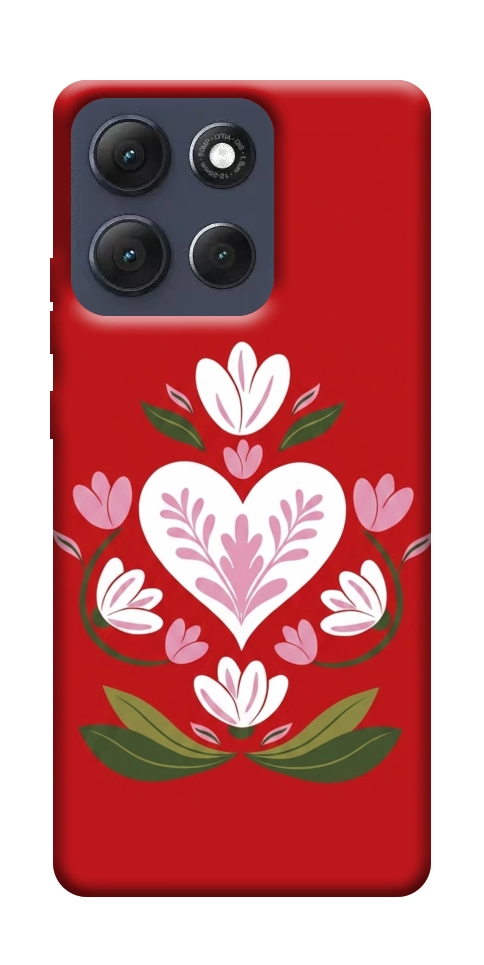 Чехол Квітуче серце для Motorola Moto G86 Power