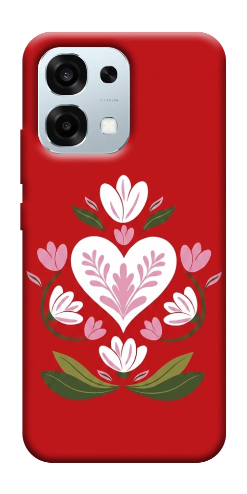 Чехол Квітуче серце для Oppo A6 Pro