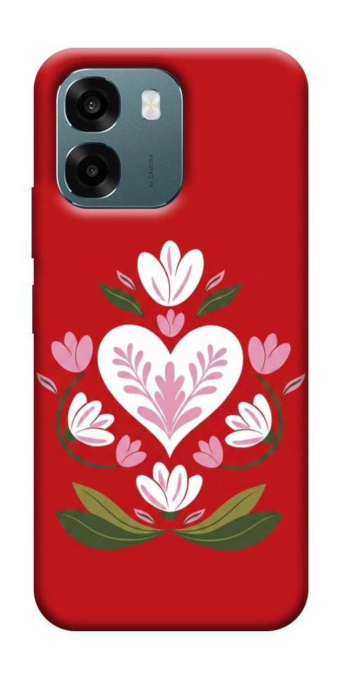 Чохол Квітуче серце для Oppo A6