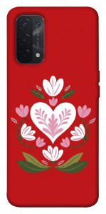 Чехол Квітуче серце для Oppo A54 5G