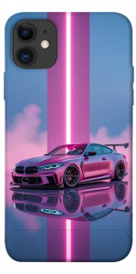 Чехол Pink neon car для iPhone 11