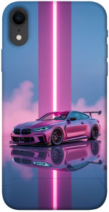 Чехол Pink neon car для iPhone XR