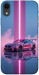 Чехол Pink neon car для iPhone XR