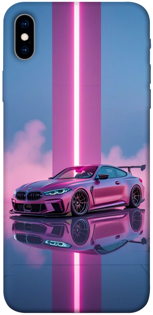 Чохол Pink neon car для iPhone XS Max