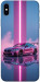 Чохол Pink neon car для iPhone XS Max