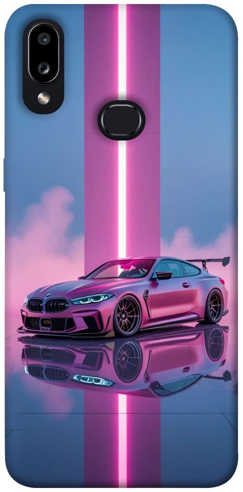 Чехол Pink neon car для Galaxy A10s (2019)