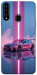 Чехол Pink neon car для Galaxy A20s (2019)