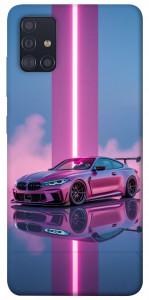 Чохол Pink neon car для Galaxy A51 (2020)