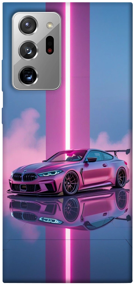 Чехол Pink neon car для Galaxy Note 20 Ultra