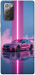 Чехол Pink neon car для Galaxy Note 20