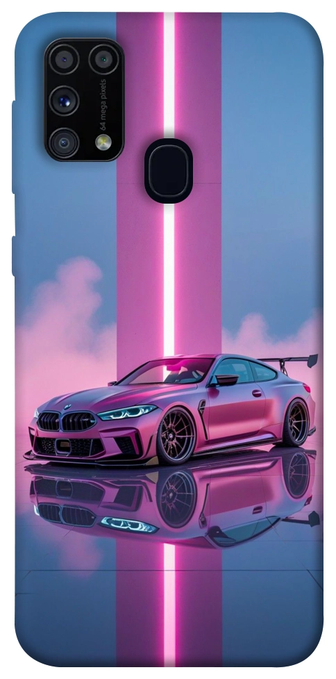 Чехол Pink neon car для Galaxy M31 (2020)
