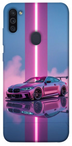 Чехол Pink neon car для Galaxy M11 (2020)
