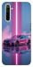 Чехол Pink neon car для Realme 6