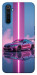 Чехол Pink neon car для Realme 6 Pro