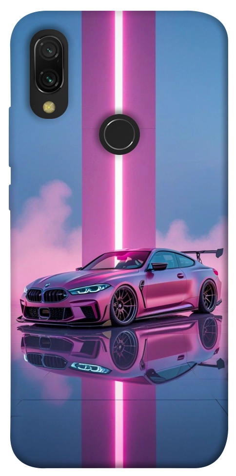 Чехол Pink neon car для Xiaomi Redmi 7