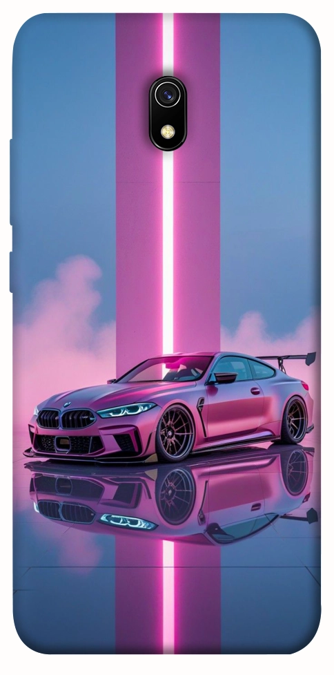 Чехол Pink neon car для Xiaomi Redmi 8a