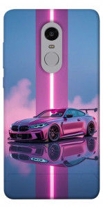 Чехол Pink neon car для Xiaomi Redmi Note 4X