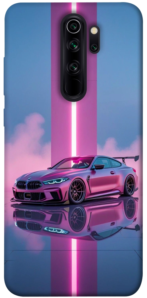 Чехол Pink neon car для Xiaomi Redmi Note 8 Pro
