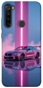Чехол Pink neon car для Xiaomi Redmi Note 8T