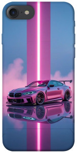 Чехол Pink neon car для iPhone 8