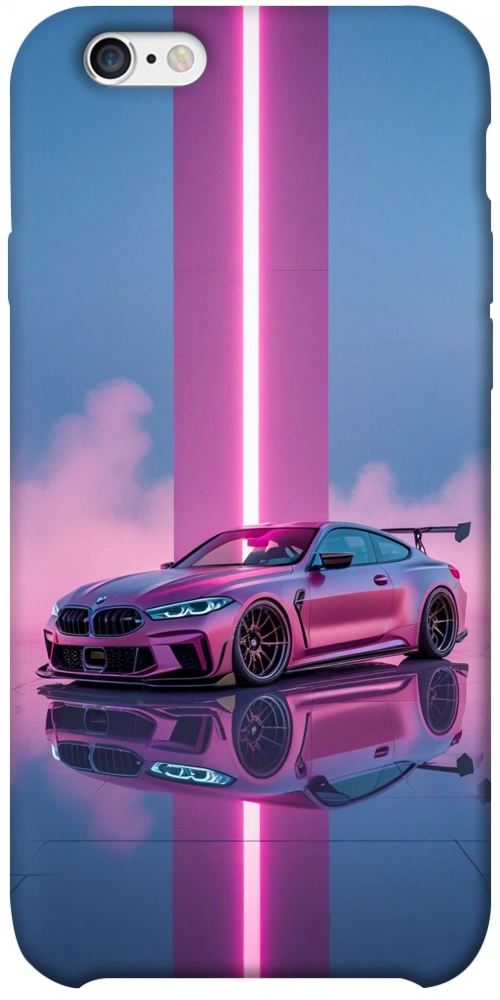 Чехол Pink neon car для iPhone 6S Plus