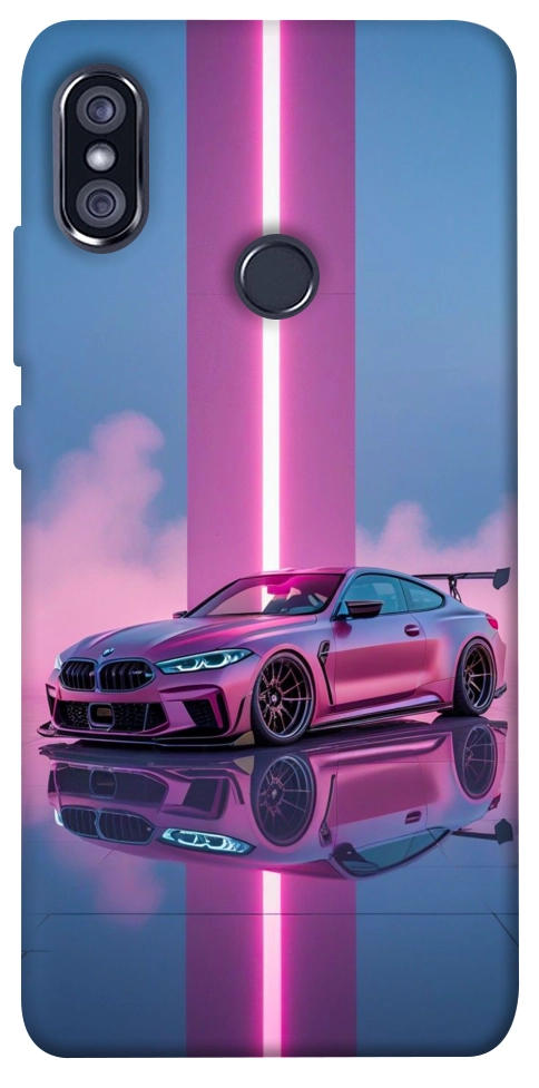 Чохол Pink neon car для Xiaomi Redmi Note 5 (Dual Camera)