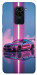 Чехол Pink neon car для Xiaomi Redmi 10X