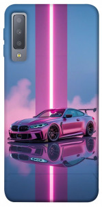 Чехол Pink neon car для Galaxy A7 (2018)