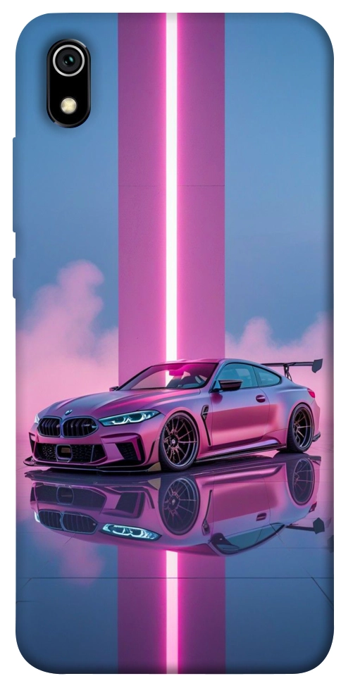 Чехол Pink neon car для Xiaomi Redmi 7A