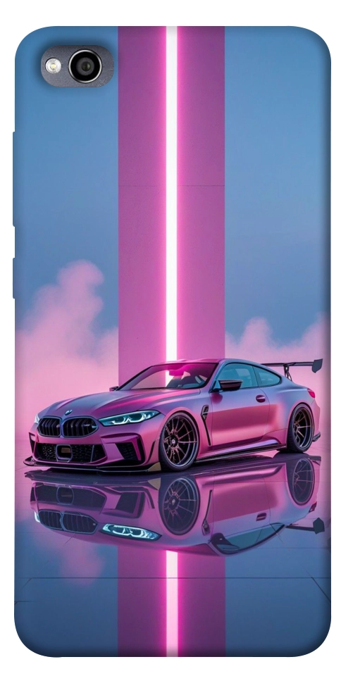 Чехол Pink neon car для Xiaomi Redmi 4A